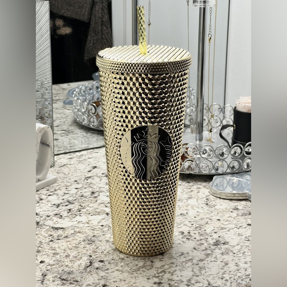 Starbucks Gold Tumbler 24 Oz